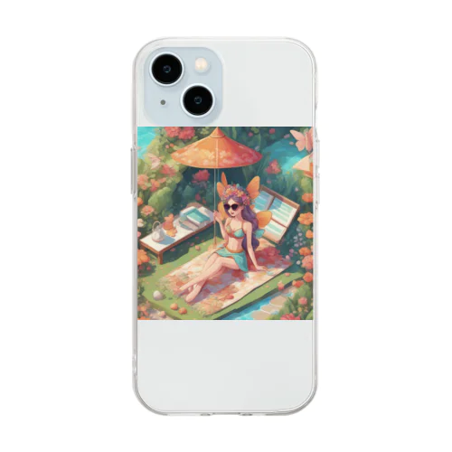妖精の休暇 Soft Clear Smartphone Case