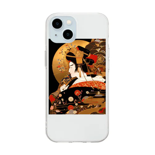 聖徳太子絵伝金蒔絵　Tomoe bb 2712 Soft Clear Smartphone Case