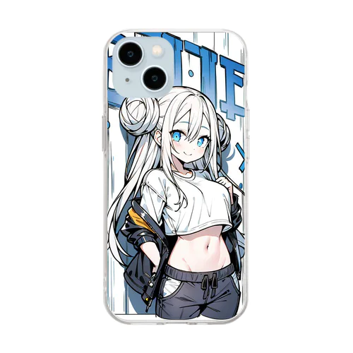 アメコミみたいなやつ Soft Clear Smartphone Case