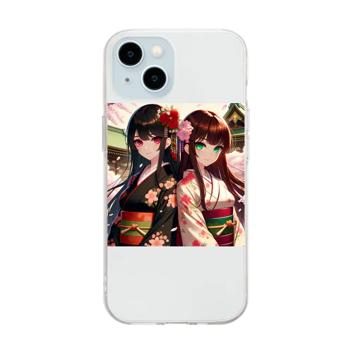 日本美女 Soft Clear Smartphone Case