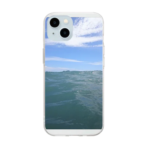 海の中 Soft Clear Smartphone Case