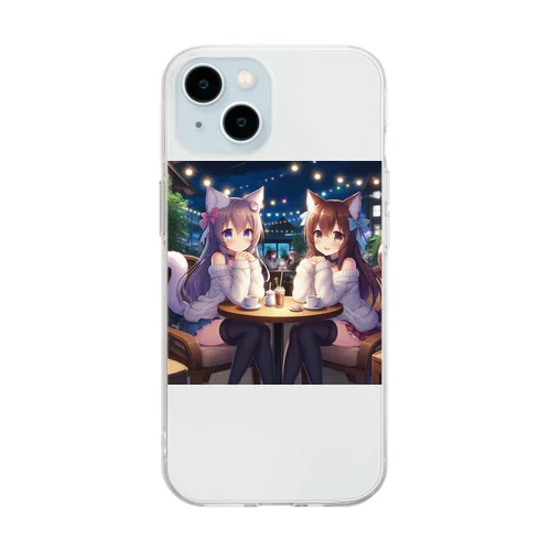 双子(*´﹃｀*) Soft Clear Smartphone Case