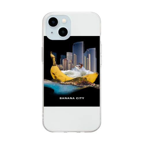 Banana City Soft Clear Smartphone Case