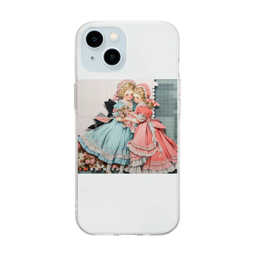 可愛い姉妹たち アメジスト2846 Soft Clear Smartphone Case