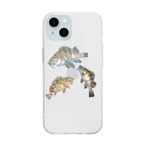 カサゴとメバル Soft Clear Smartphone Case