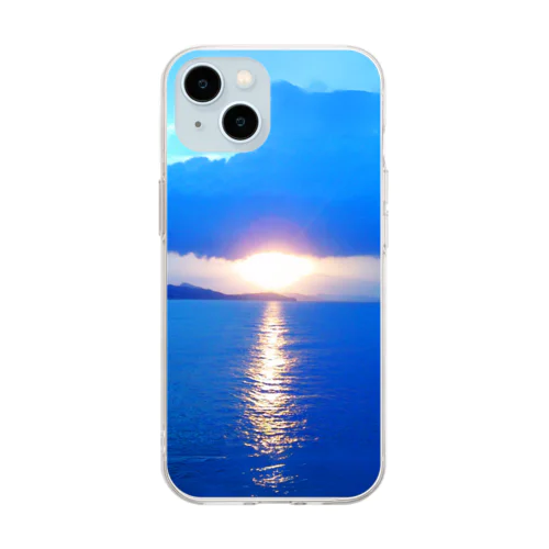 水光／suikou：光の道 Soft Clear Smartphone Case