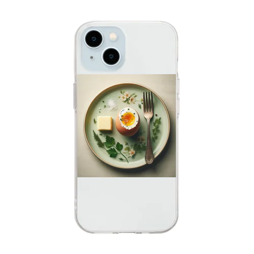 優雅なbreakfast  Soft Clear Smartphone Case