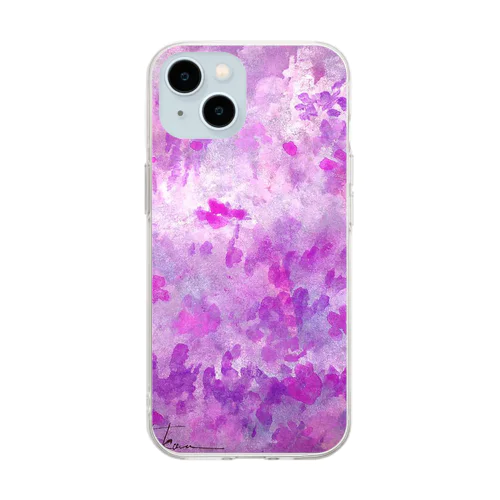 紅紫 Soft Clear Smartphone Case