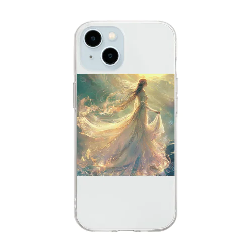 光の国からやってきたお姫様 アメジスト 2846 Soft Clear Smartphone Case