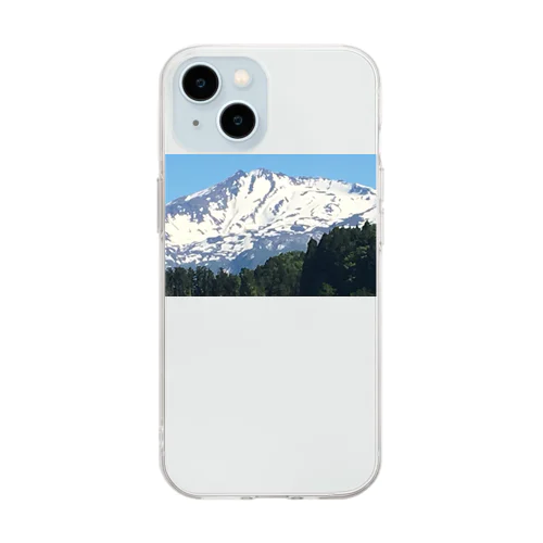 秋田鳥海山_AkitaChoukaisan Soft Clear Smartphone Case