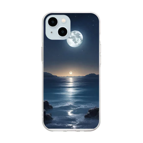 Sea of Fantasia(海洋の幻想） Soft Clear Smartphone Case