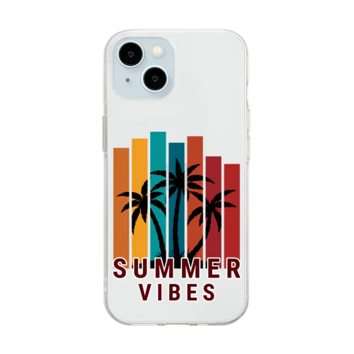 SUMMER　VIBES Soft Clear Smartphone Case