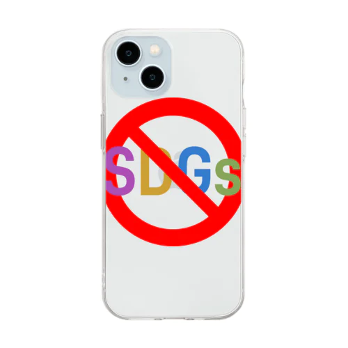 STOP！ SDGs Soft Clear Smartphone Case