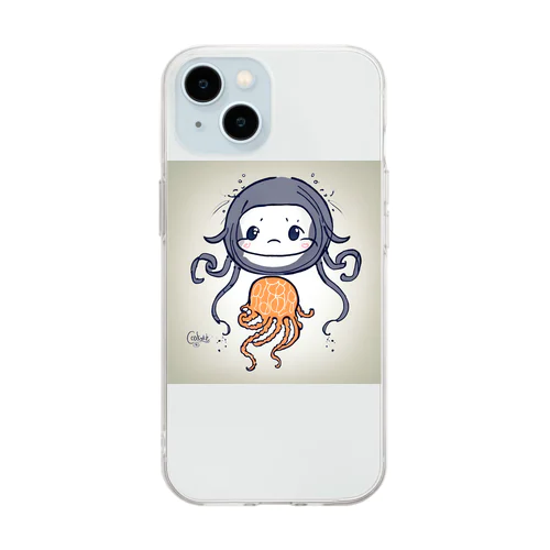 クラゲの子 Soft Clear Smartphone Case