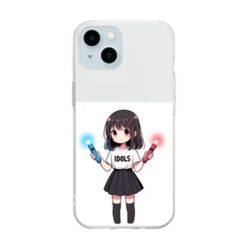 アイドル好き女子 Soft Clear Smartphone Case