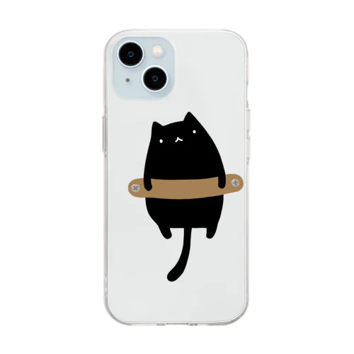 磔の刑に処される猫 Soft Clear Smartphone Case