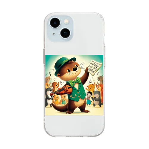 カワウソくん🦦 Soft Clear Smartphone Case