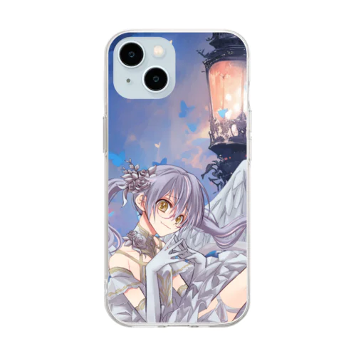 大天使ふりちゃん(iPhone15) Soft Clear Smartphone Case