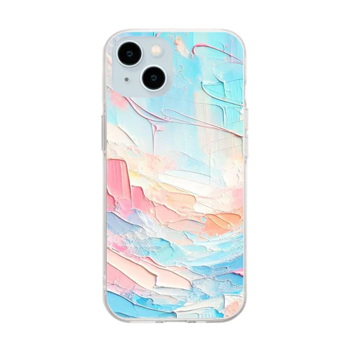 マチエール・ワンダー Soft Clear Smartphone Case