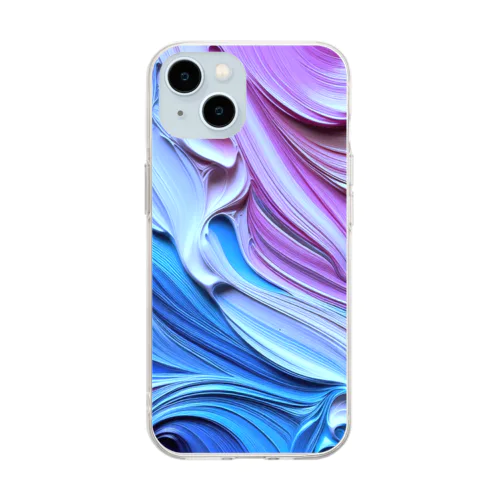 蒼紫の幻想 Soft Clear Smartphone Case