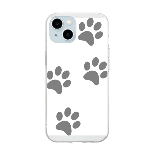 猫の足跡🐾 Soft Clear Smartphone Case