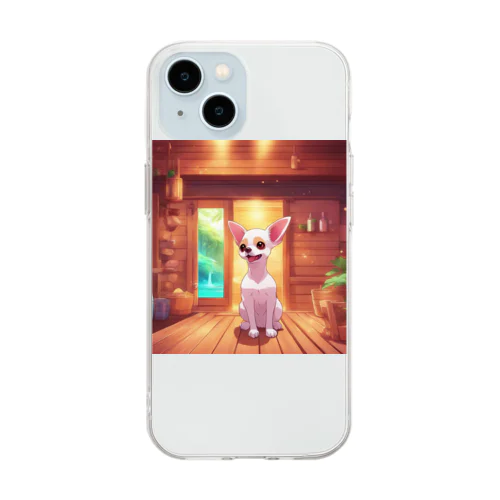 sauna animal ⑩ Soft Clear Smartphone Case