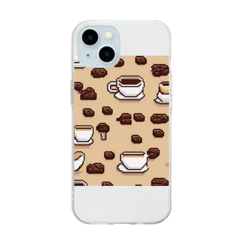 コーヒー達 Soft Clear Smartphone Case