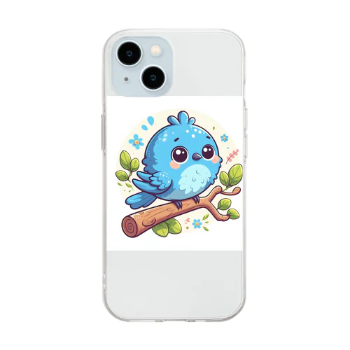 鳥 Soft Clear Smartphone Case