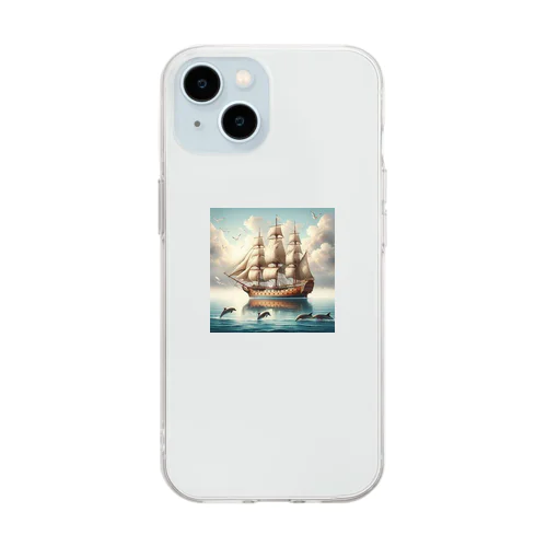 帆船 Soft Clear Smartphone Case