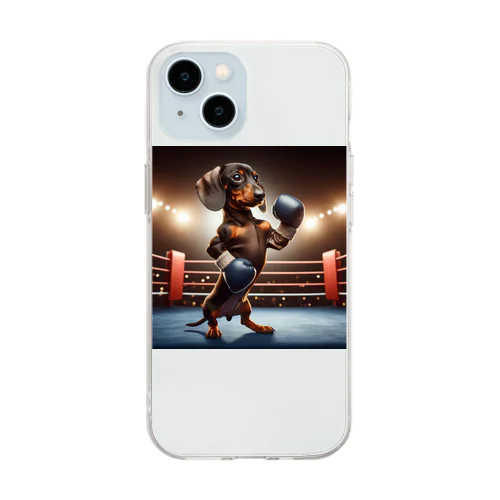 ドック　ボクシング　チャンピオンシップ Soft Clear Smartphone Case