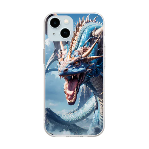 ドラゴン Soft Clear Smartphone Case