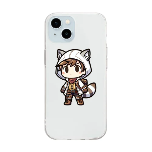 ヤマ狸 Soft Clear Smartphone Case