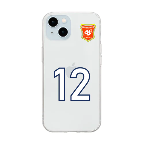 iPhoneクリアケース【12】Team南紀オレンジサンライズFC Soft Clear Smartphone Case