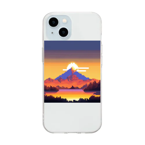 太陽の日差し Soft Clear Smartphone Case