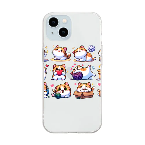 癒しcat Soft Clear Smartphone Case