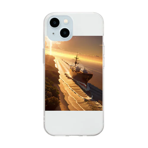 旅行船 Soft Clear Smartphone Case