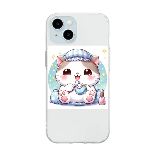 まるねこ33 Soft Clear Smartphone Case