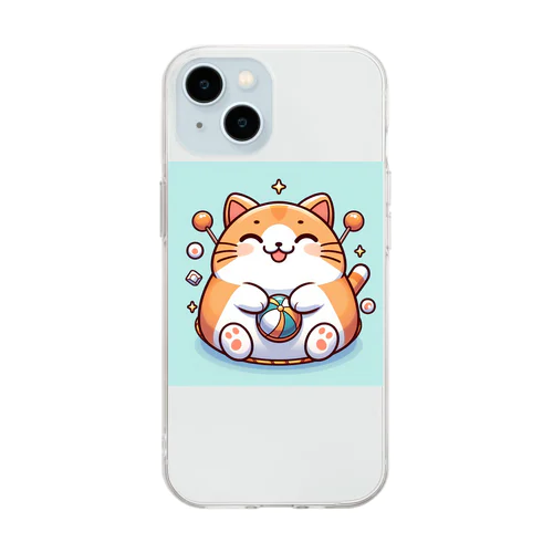 まるねこ37 Soft Clear Smartphone Case