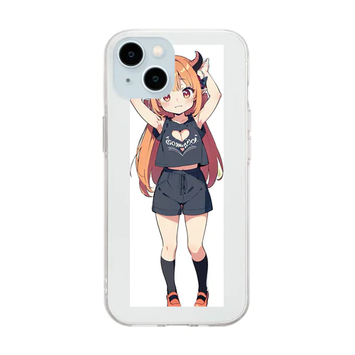 プリプリショコラと一緒 Soft Clear Smartphone Case