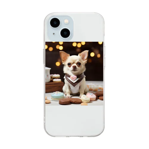 🎀チワワの幸せな一吠え🐕💓 - 心温まる家族の物語 Soft Clear Smartphone Case