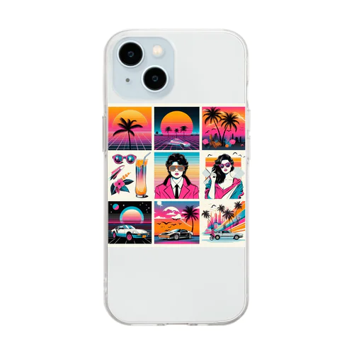 80s CityPop No.2 Soft Clear Smartphone Case
