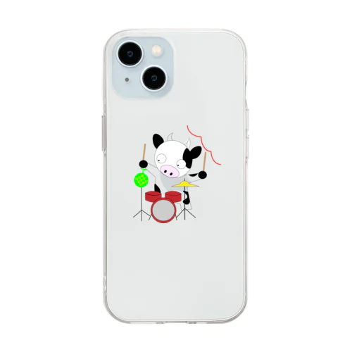 道産子！牛ちゃん Soft Clear Smartphone Case