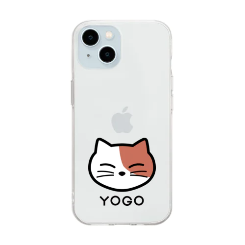 ヨゴにゃん（ロゴあり） Soft Clear Smartphone Case