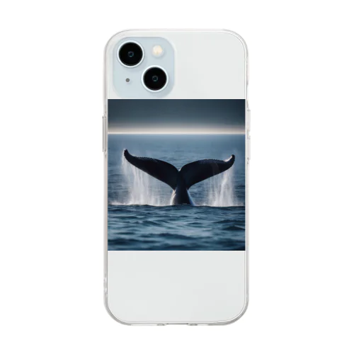 クジラの尾 Soft Clear Smartphone Case