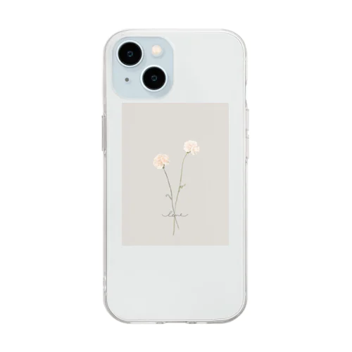 🍑 peach milk tea . Soft Clear Smartphone Case