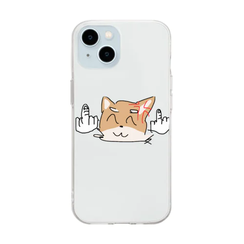 ふぁっきんざらめ Soft Clear Smartphone Case