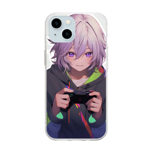 ゲーミングBoy No.1 Soft Clear Smartphone Case