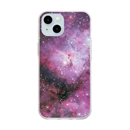 宇宙　イータカリーナ星雲  Soft Clear Smartphone Case