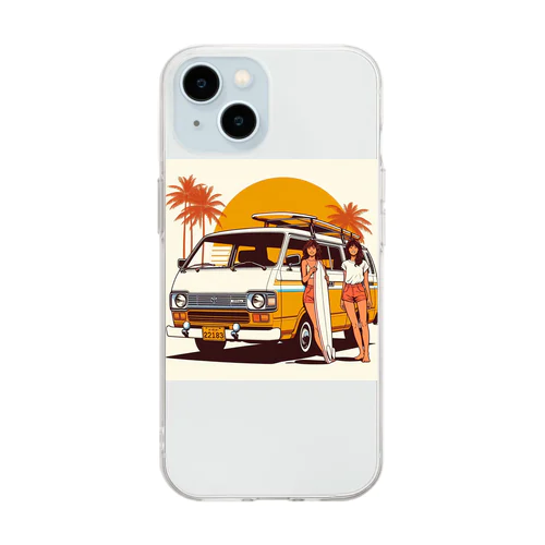 80s CityPop No.21 Soft Clear Smartphone Case