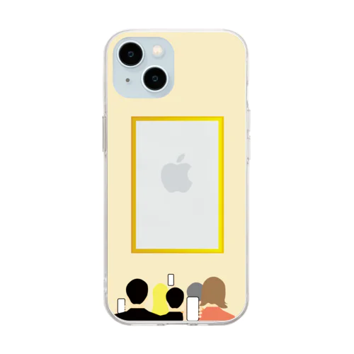 推し in 美術館 Soft Clear Smartphone Case